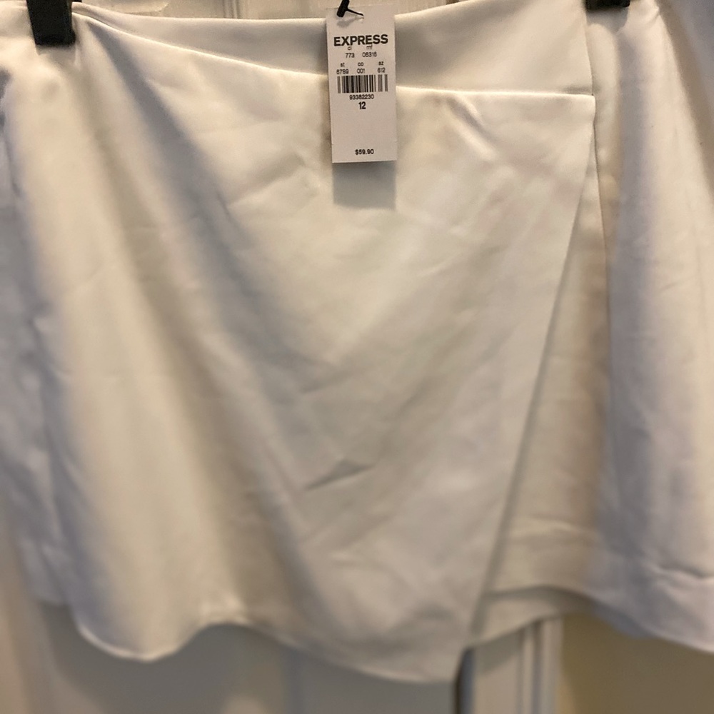 White Skort shorts.